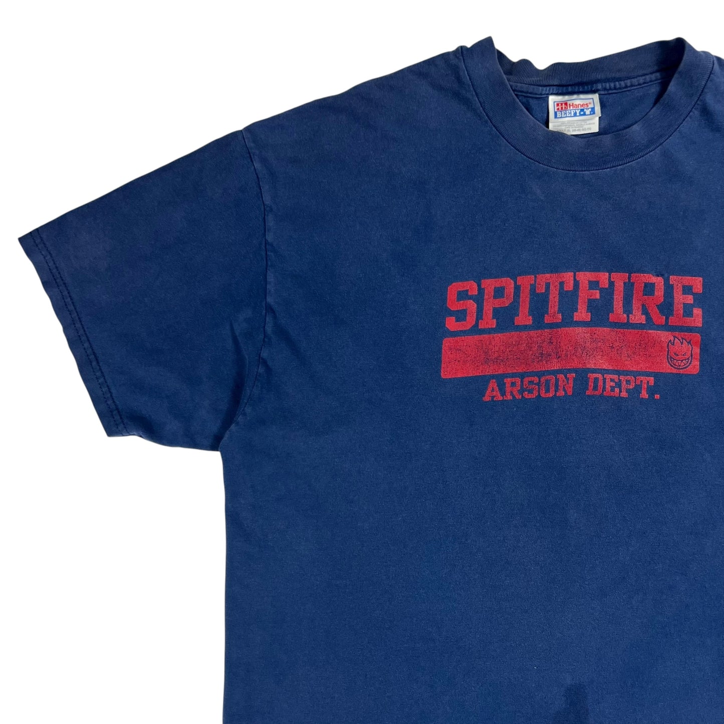 Vintage 90s Spitfire Arson Dept. faded skate tee (XL)