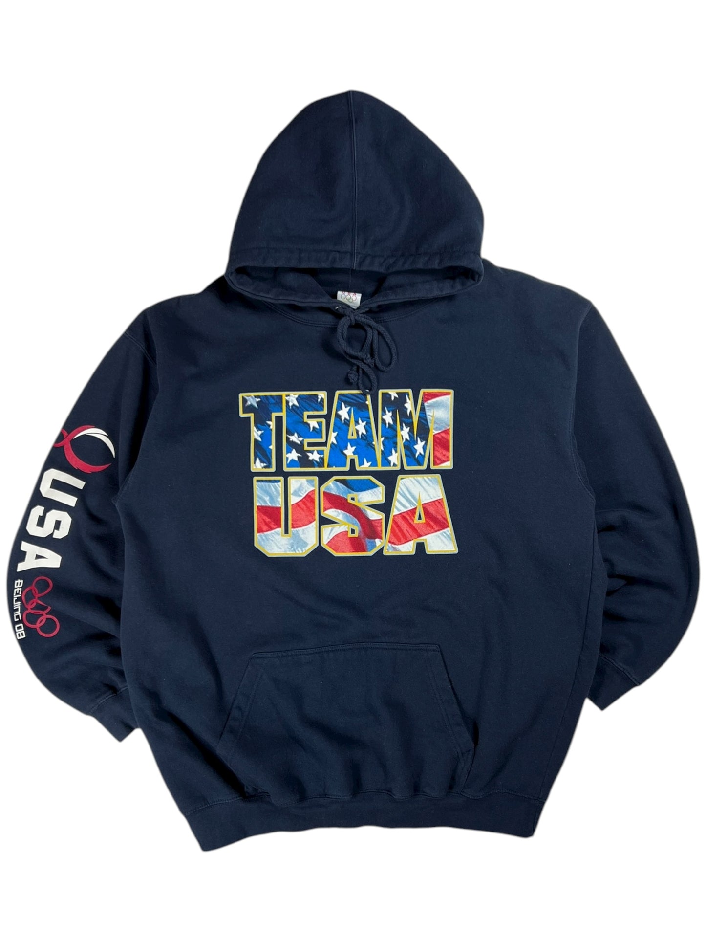 2008 Beijing Olympics Team USA sleeve print hoodie (XL)