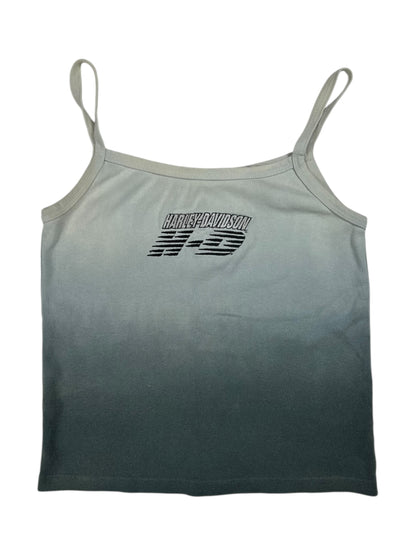 Vintage Y2K Harley Davidson Femme biker baby tee spaghetti string tank top (S)