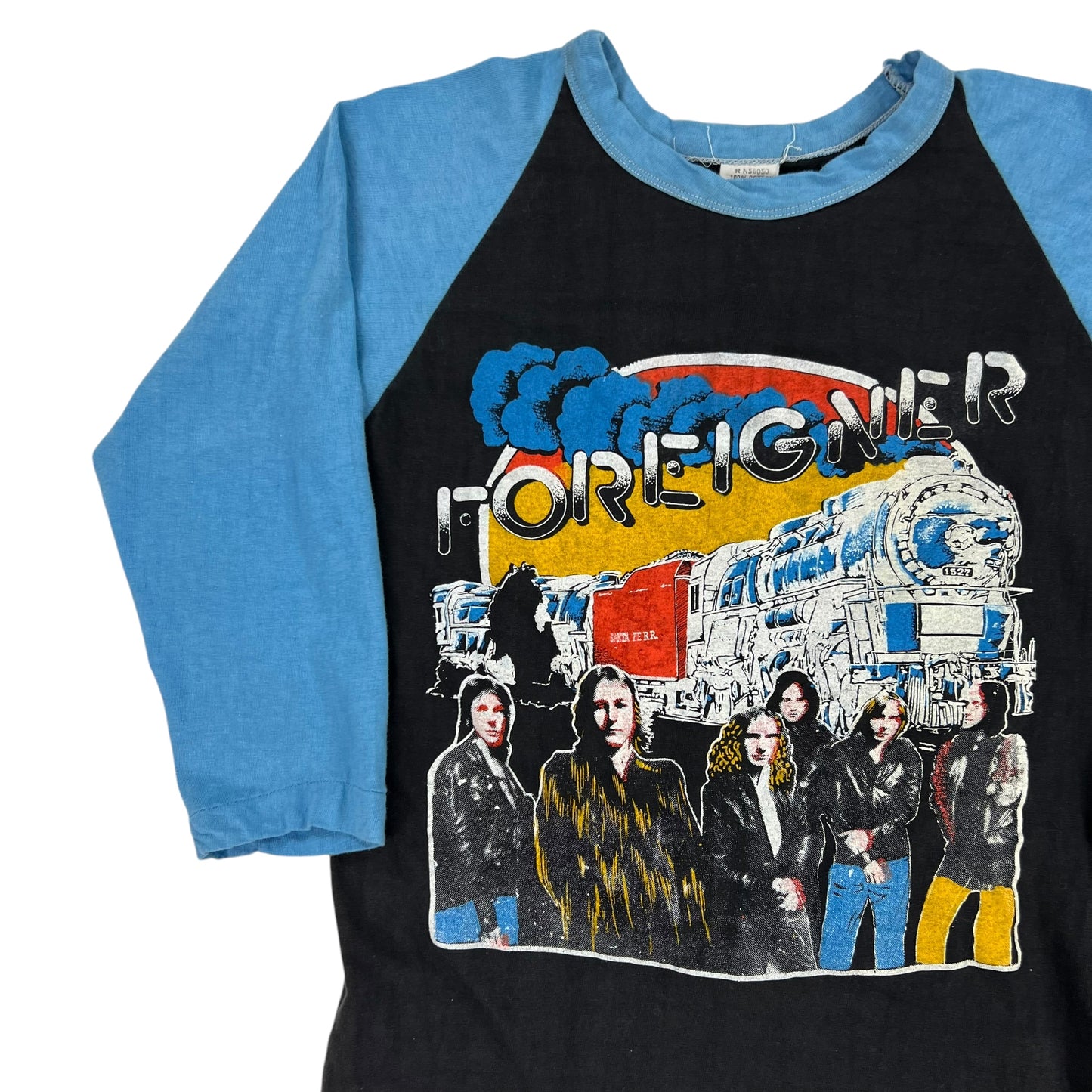 Vintage 70s Foreigner raglan band tee (S)