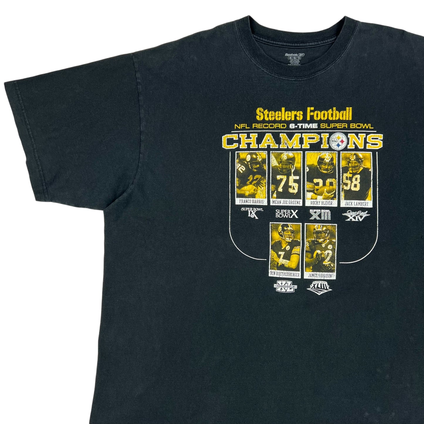 Vintage Y2K Pittsburgh Steelers 6X Super Bowl champs tee (XXL)