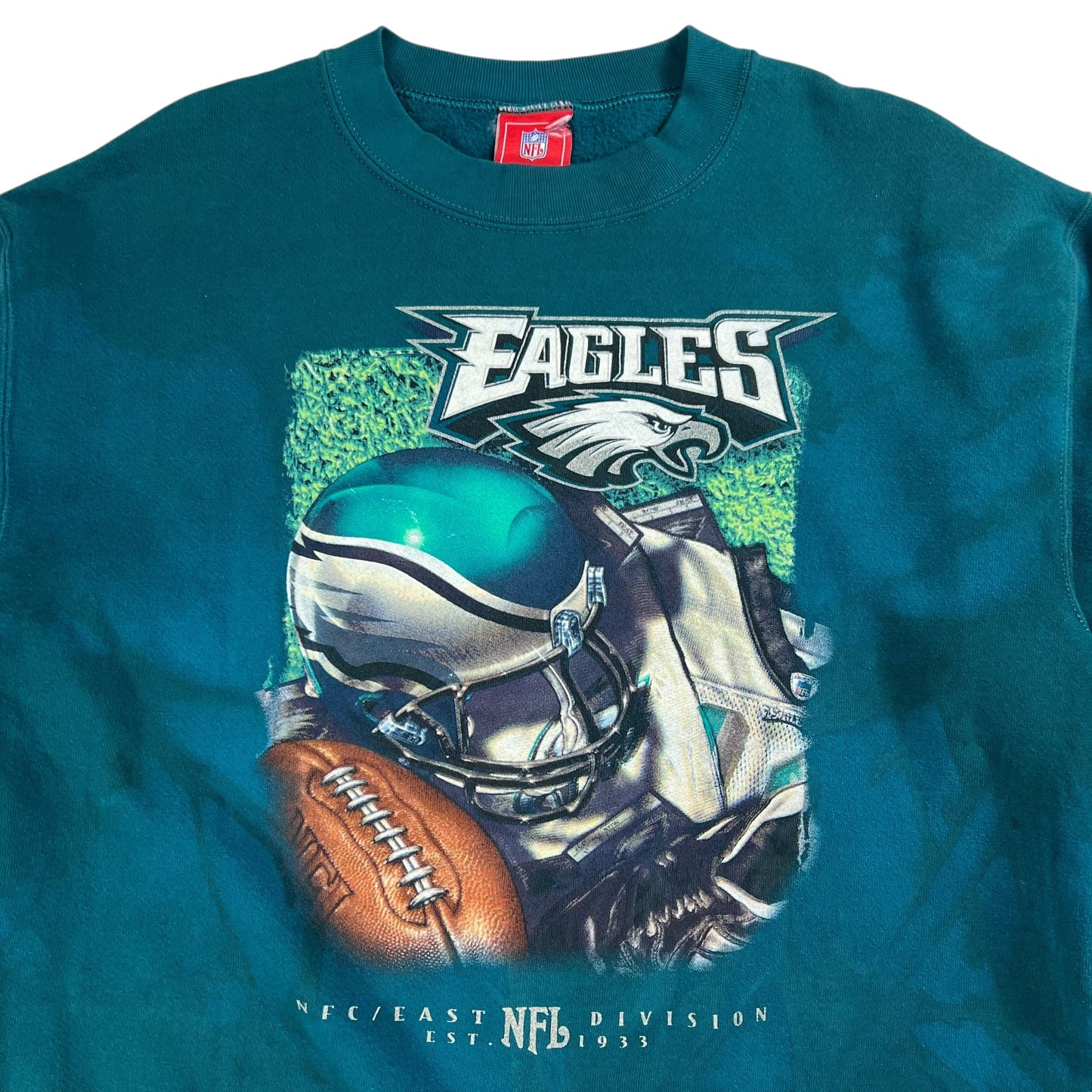 Vintage Y2K Philadelphia Eagles faded crewneck (L)