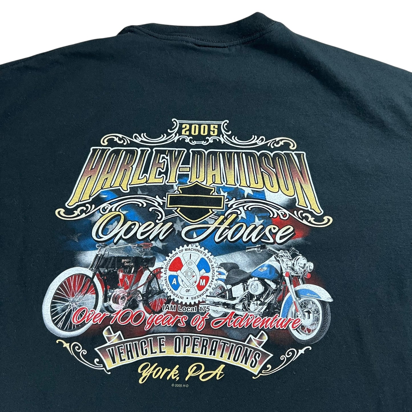 Vintage 2005 Harley Davidson Motorcycles York PA tee (XL)