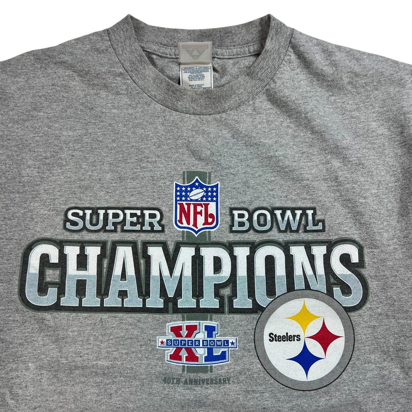 Vintage 2006 Pittsburgh Steelers Super Bowl XL champions long sleeve shirt (L)