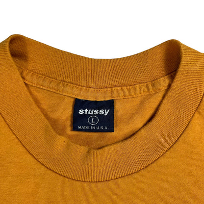 Vintage 90s Stüssy S logo USA made tee (L)