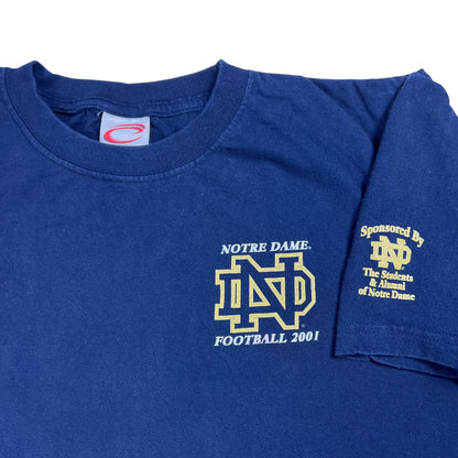 Vintage 2001 Notre dame Fighting Irish Football tee (XL)