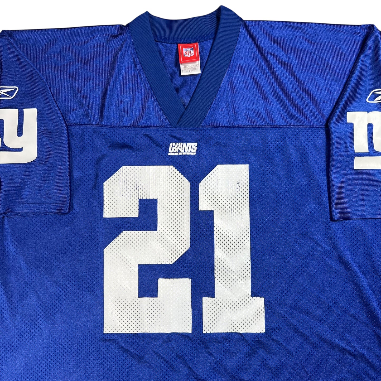 Vintage Y2K Reebok New York Giants Tiki Barber NFL Jersey (XL)