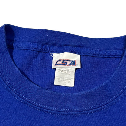 Vintage 90s CSA Philadelphia Phillies embroidered blue tee (L)