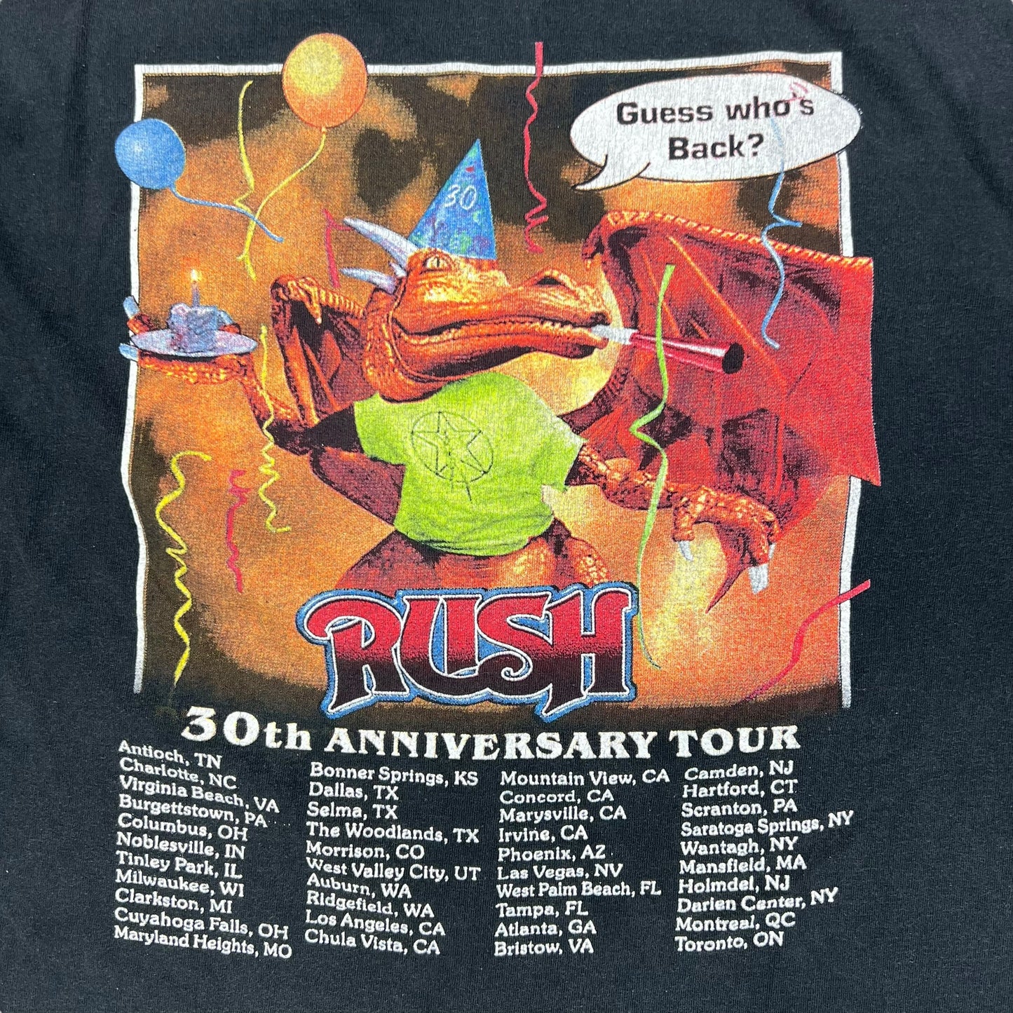 Vintage Y2K Rush 30th anniversary band tee (L)