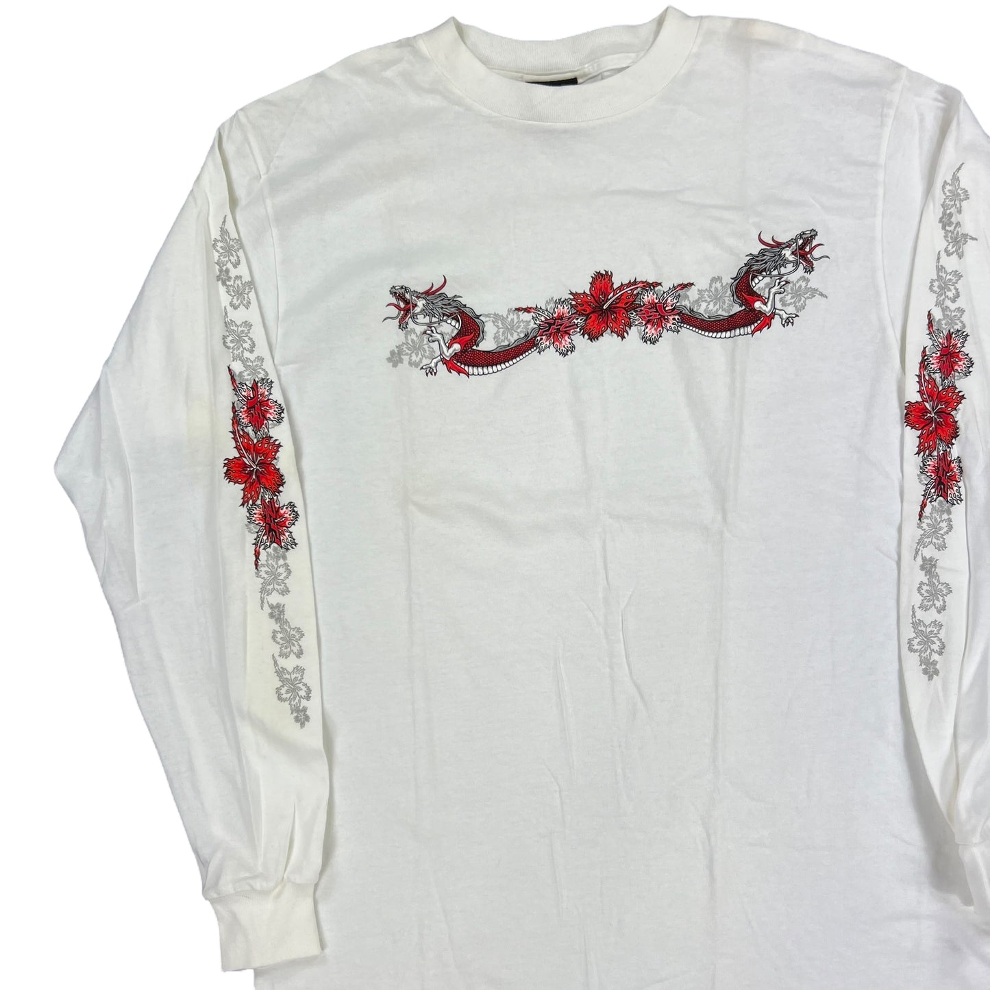 Vintage Y2K Bullhead dragon long sleeve print shirt (L)