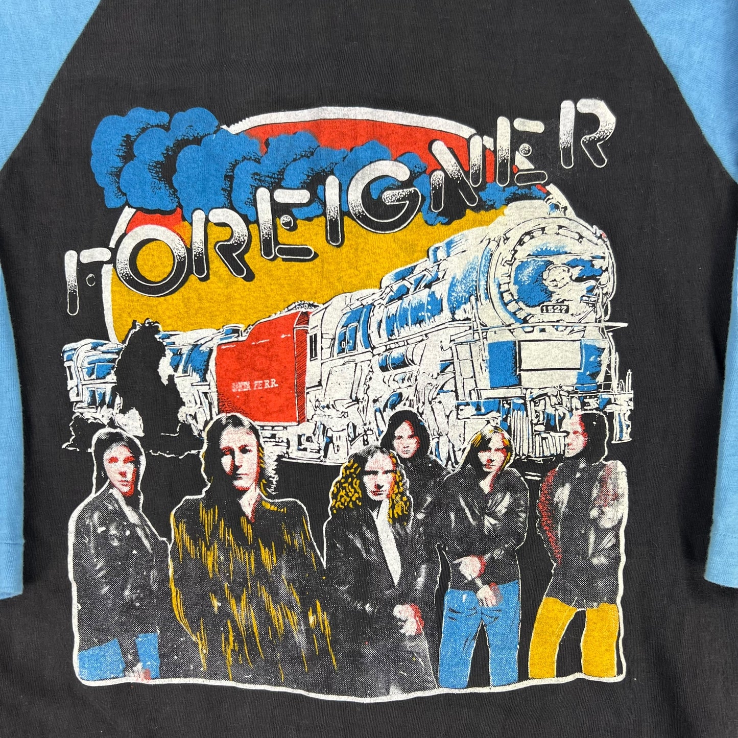 Vintage 70s Foreigner raglan band tee (S)