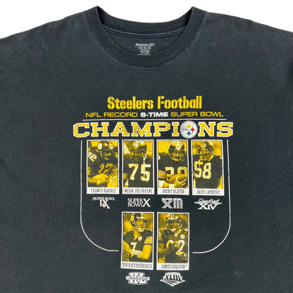 Vintage Y2K Pittsburgh Steelers 6X Super Bowl champs tee (XXL)