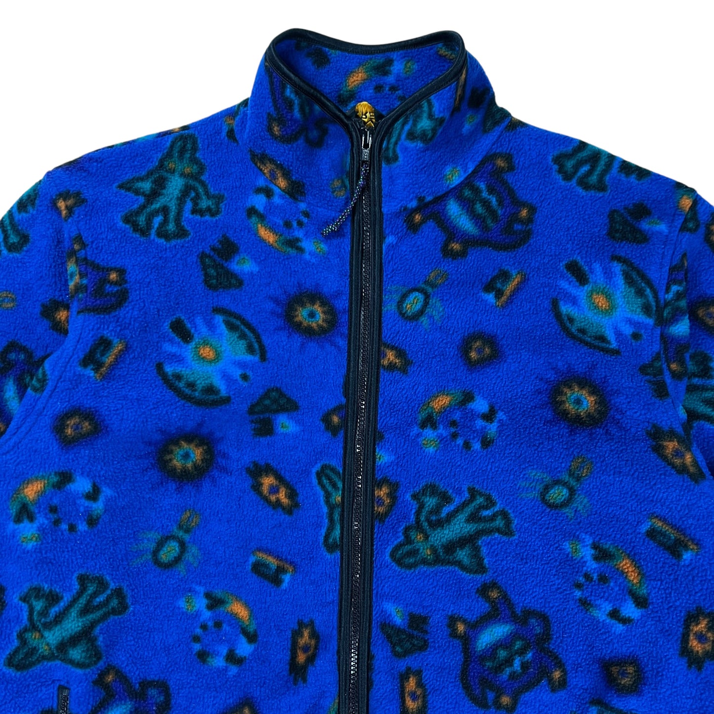 Vintage 90s REI aliens all over print full zip fleece (XL)