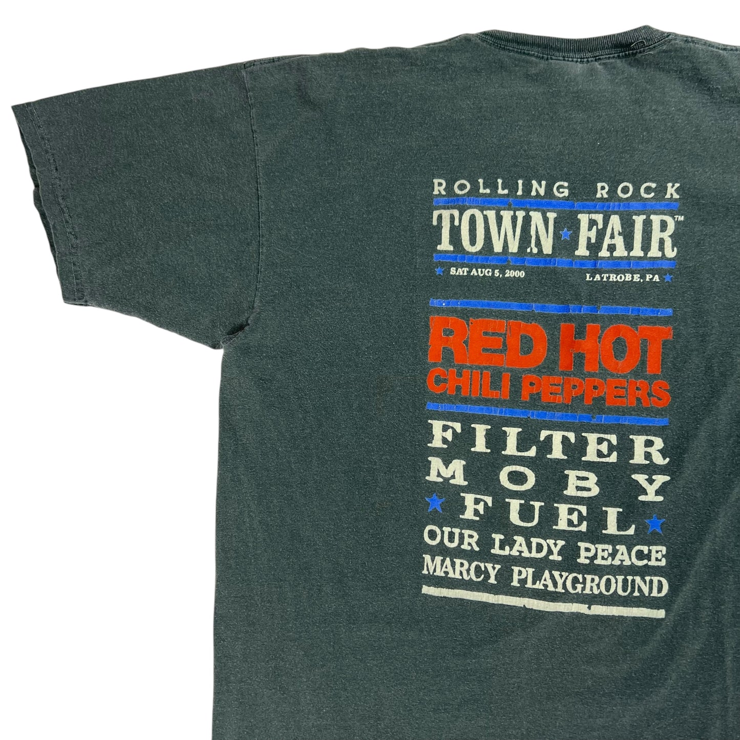 Vintage 2000 Red Hot Chili Peppers Rolling Rock Town Fair band tee (XL)