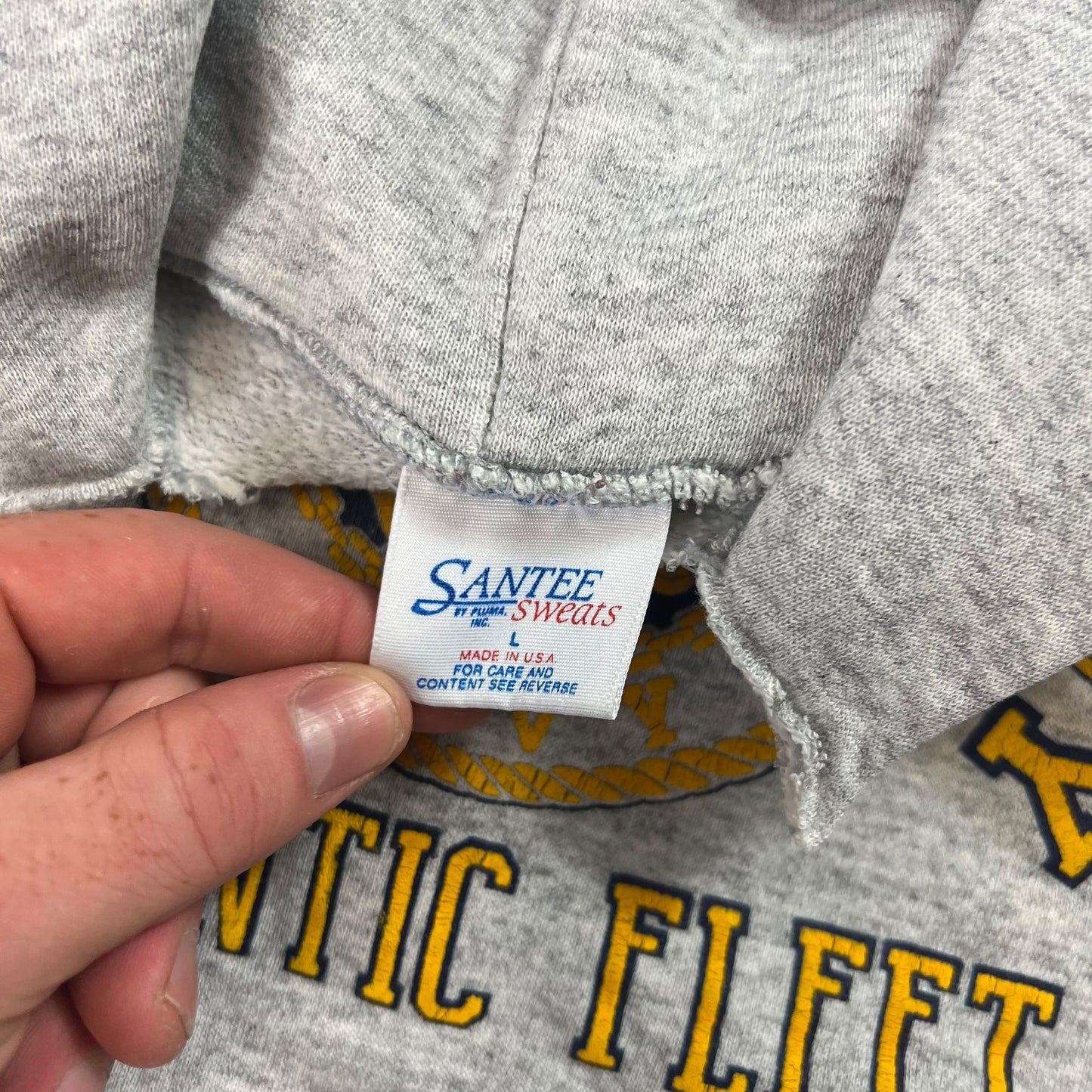 Vintage 80s United States Navy Atlantic Fleet hoodie (M)