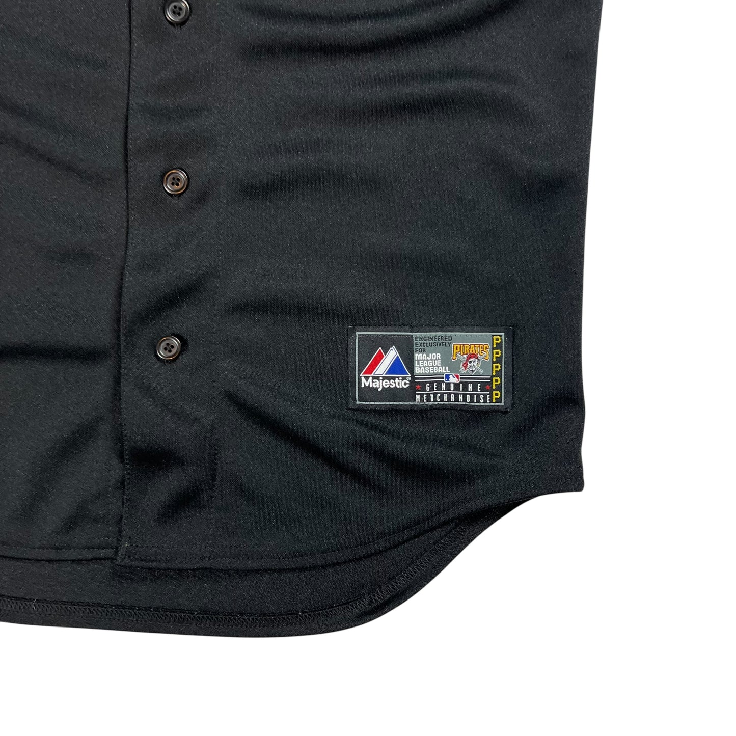 Vintage Y2K Majestic Pittsburgh Pirates black MLB jersey (M)