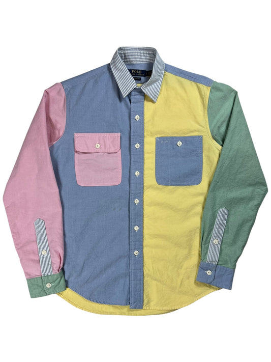 Y2K Polo Ralph Lauren color block oxford button up shirt (S)