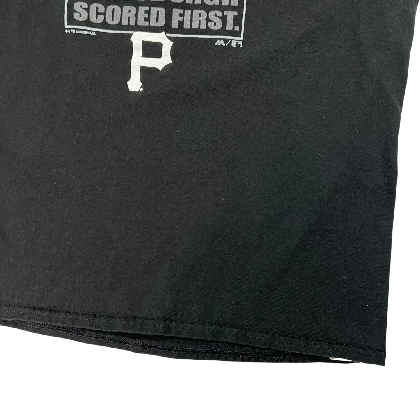 Y2K Majestic Pittsburgh Pirates Star Wars Han Solo tee (L)