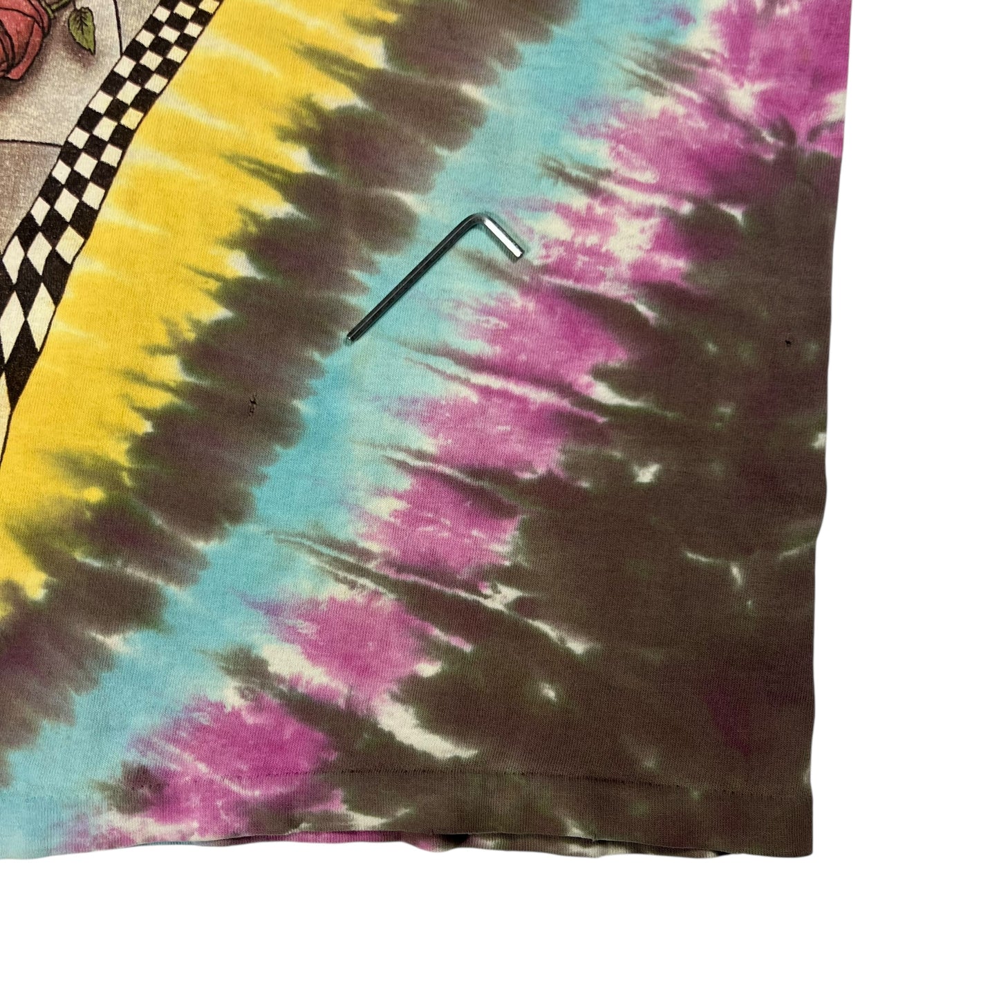 Vintage 1990 Liquid Blue Grateful Dead New York City distressed tie dye band tee (M)