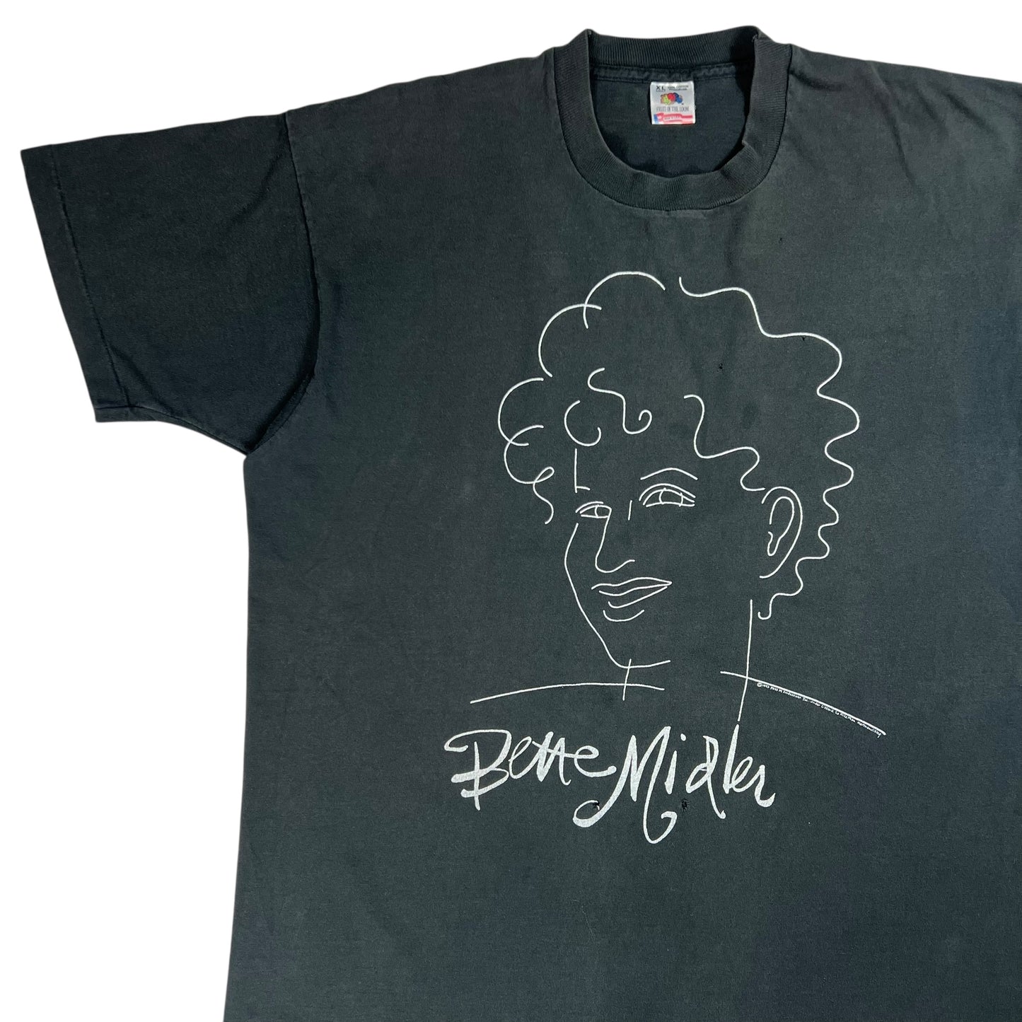 Vintage 1993 Bette Midler illustration faded tee (XL)