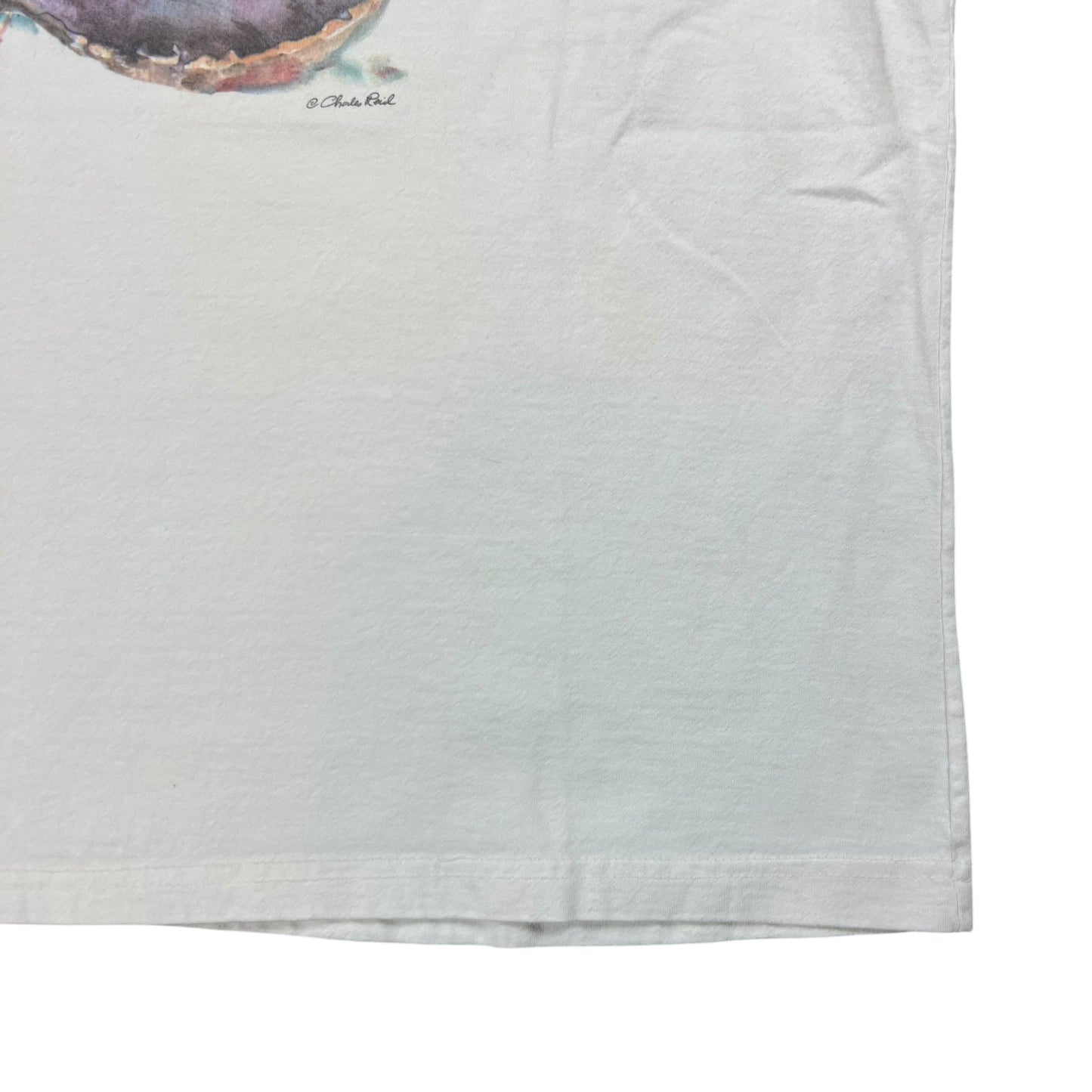 Vintage 90s L.L. Bean Boots painting art tee (M)