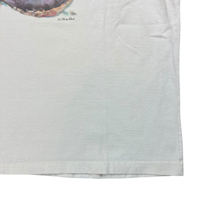 Vintage 90s L.L. Bean Boots painting art tee (M)