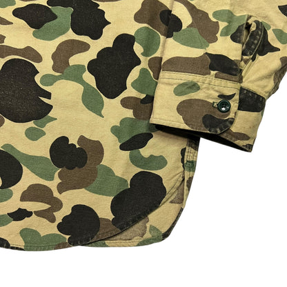 Vintage 80s Woolrich Duck Camo Chamois button up shirt (XL)