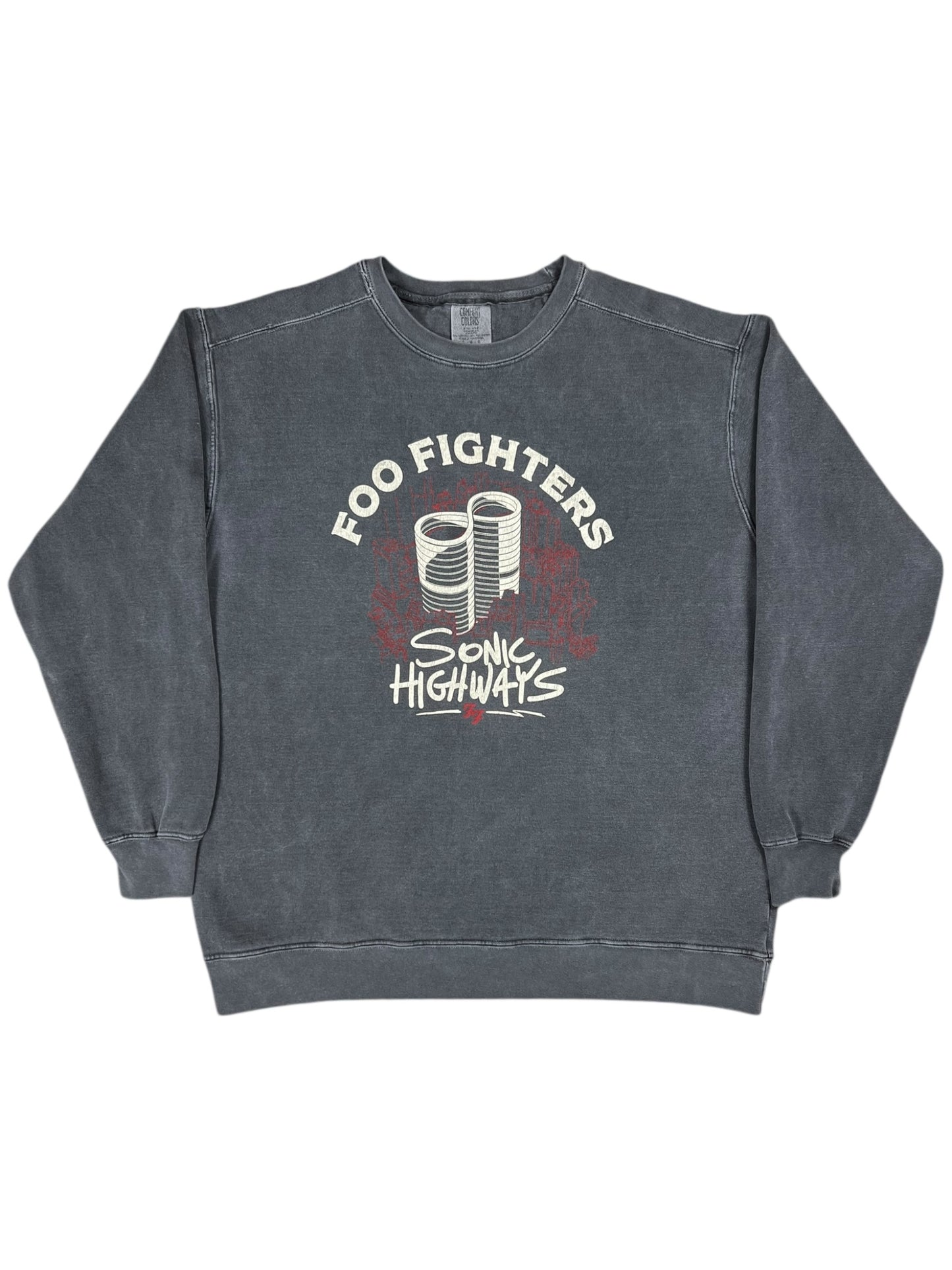 Y2K Foo Fighters Sonic Highways band documentary crewneck (L)