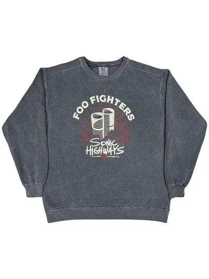 Y2K Foo Fighters Sonic Highways band documentary crewneck (L)