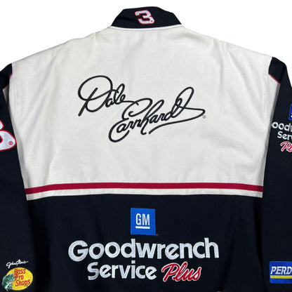 Vintage 90s NASCAR Jeff Hamilton JH Dale Earnhardt Goodwrench Bass Pro Shops racing jacket (XL)