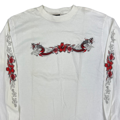 Vintage Y2K Bullhead dragon long sleeve print shirt (L)