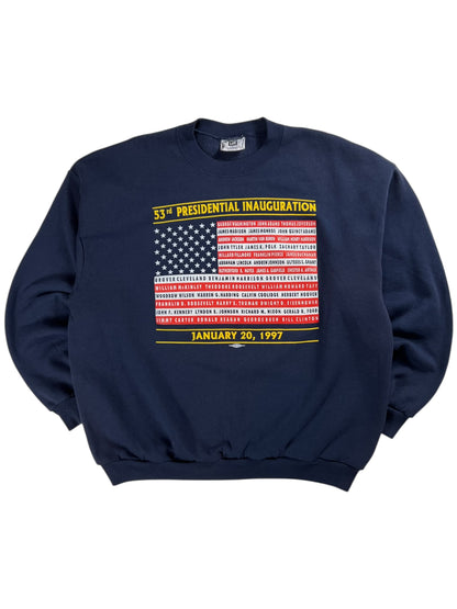 Vintage 1997 Bill Clinton 53rd President Inauguration crewneck (XL)