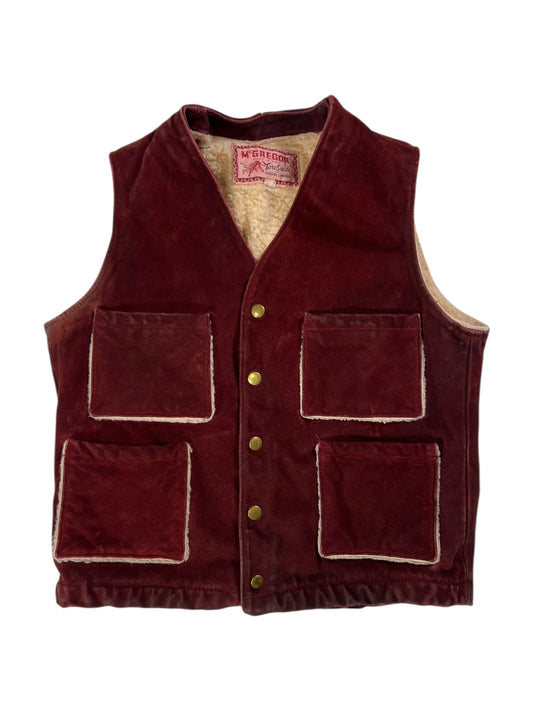 Vintage 1970s McGregor Sherpa lined vest (S)