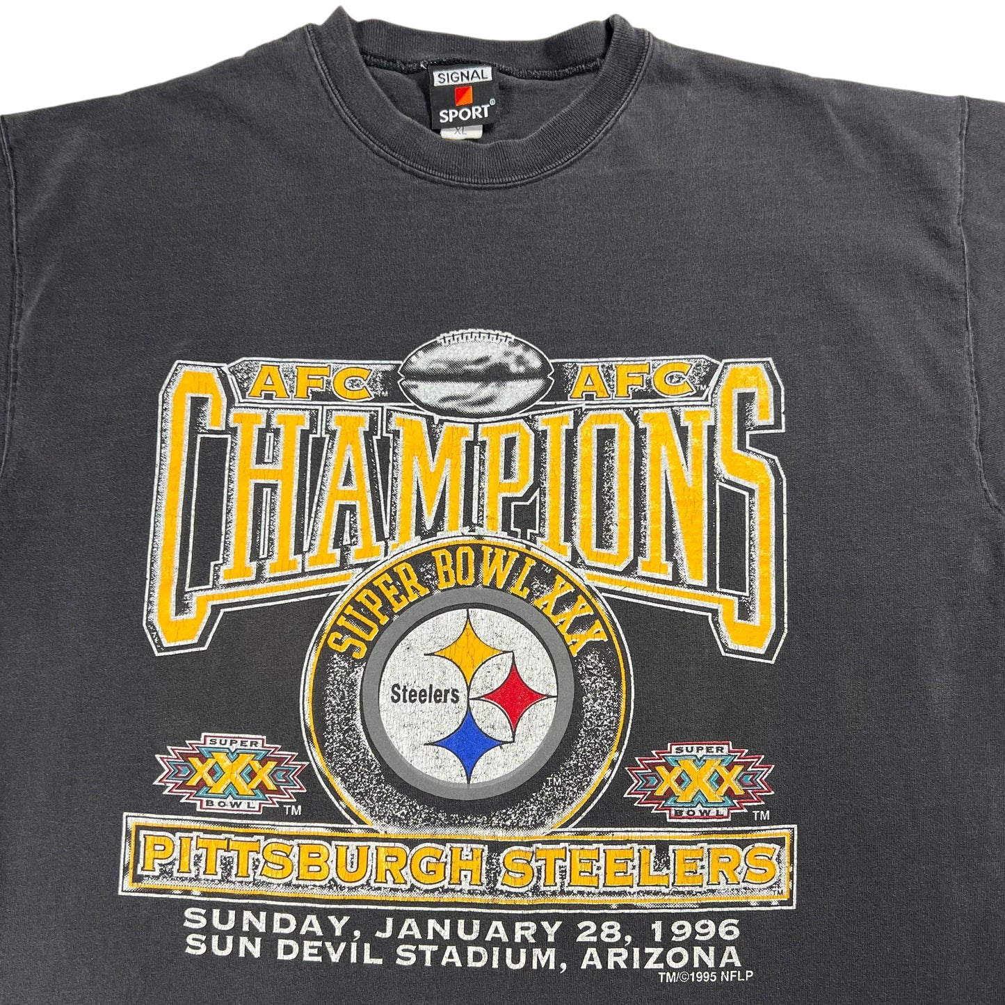 Vintage 1995 Pittsburgh Steelers Super Bowl XXX tee (XL)