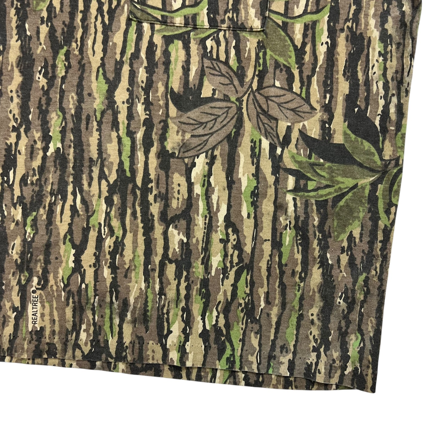 Vintage 80s Real Tree Camo pocket tee (XL)