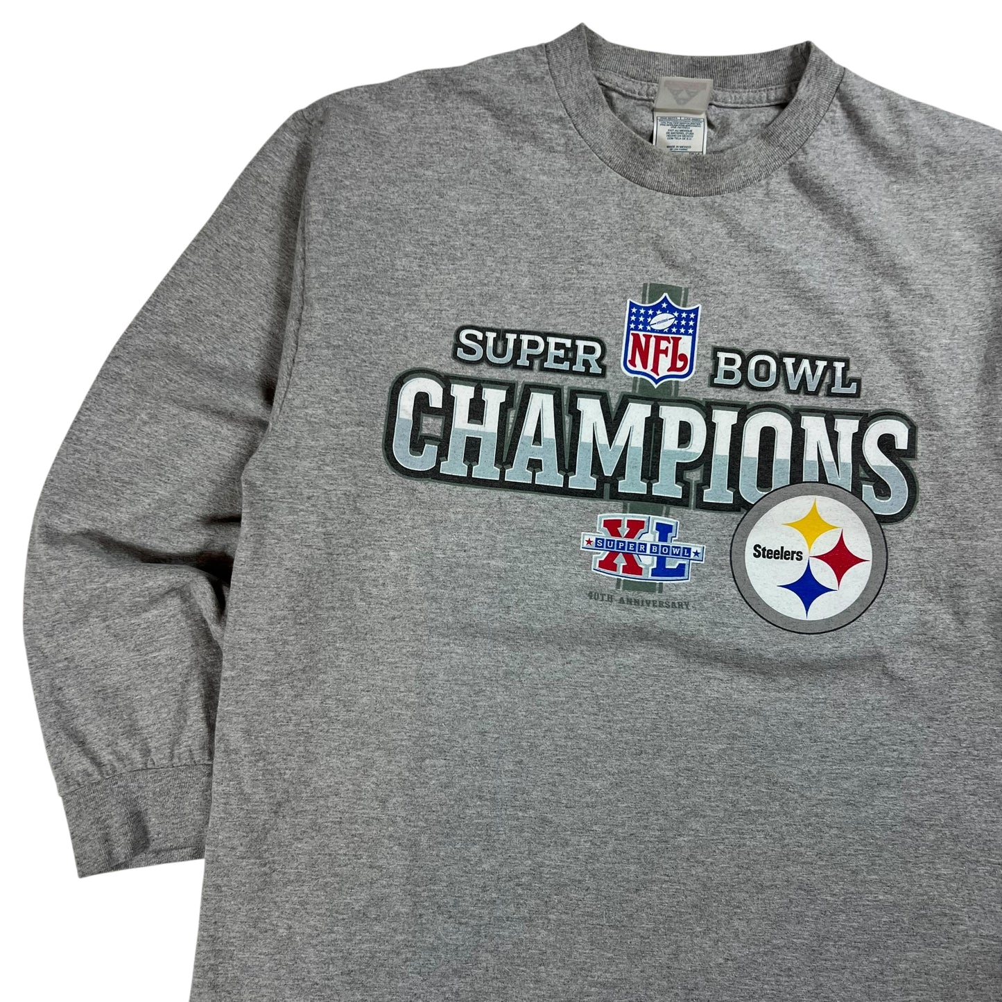 Vintage 2006 Pittsburgh Steelers Super Bowl XL champions long sleeve shirt (L)