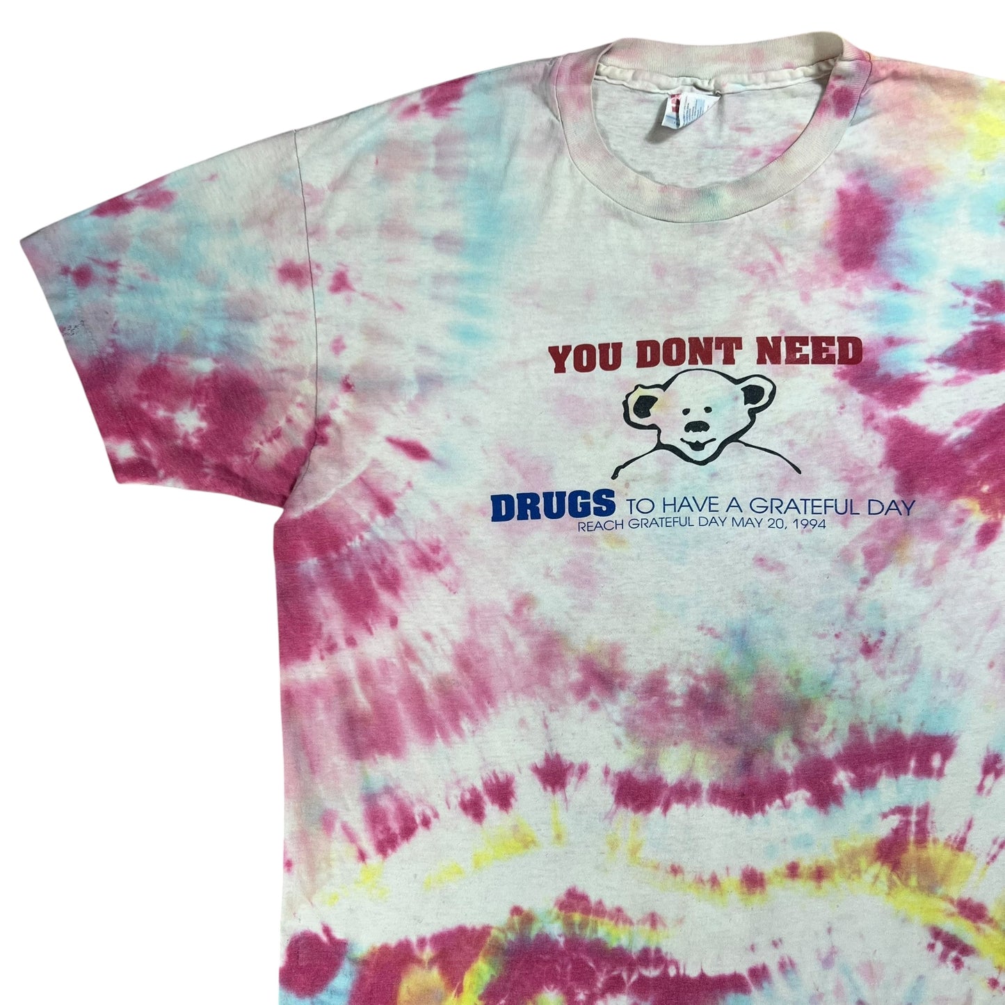 Vintage 1994 Grateful Dead You Don’t Need Drugs tie dye band tee (XL)