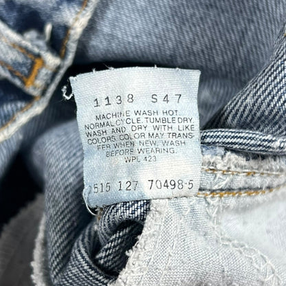 Vintage 90s Levi’s 515 stone wash patina worn denim jeans (32x31)