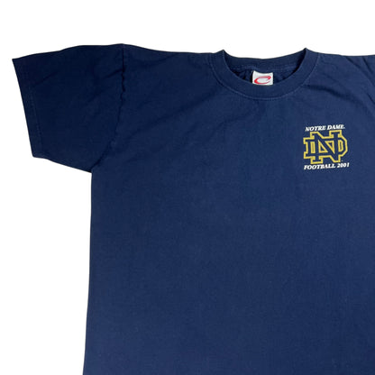 Vintage 2001 Notre dame Fighting Irish Football tee (XL)