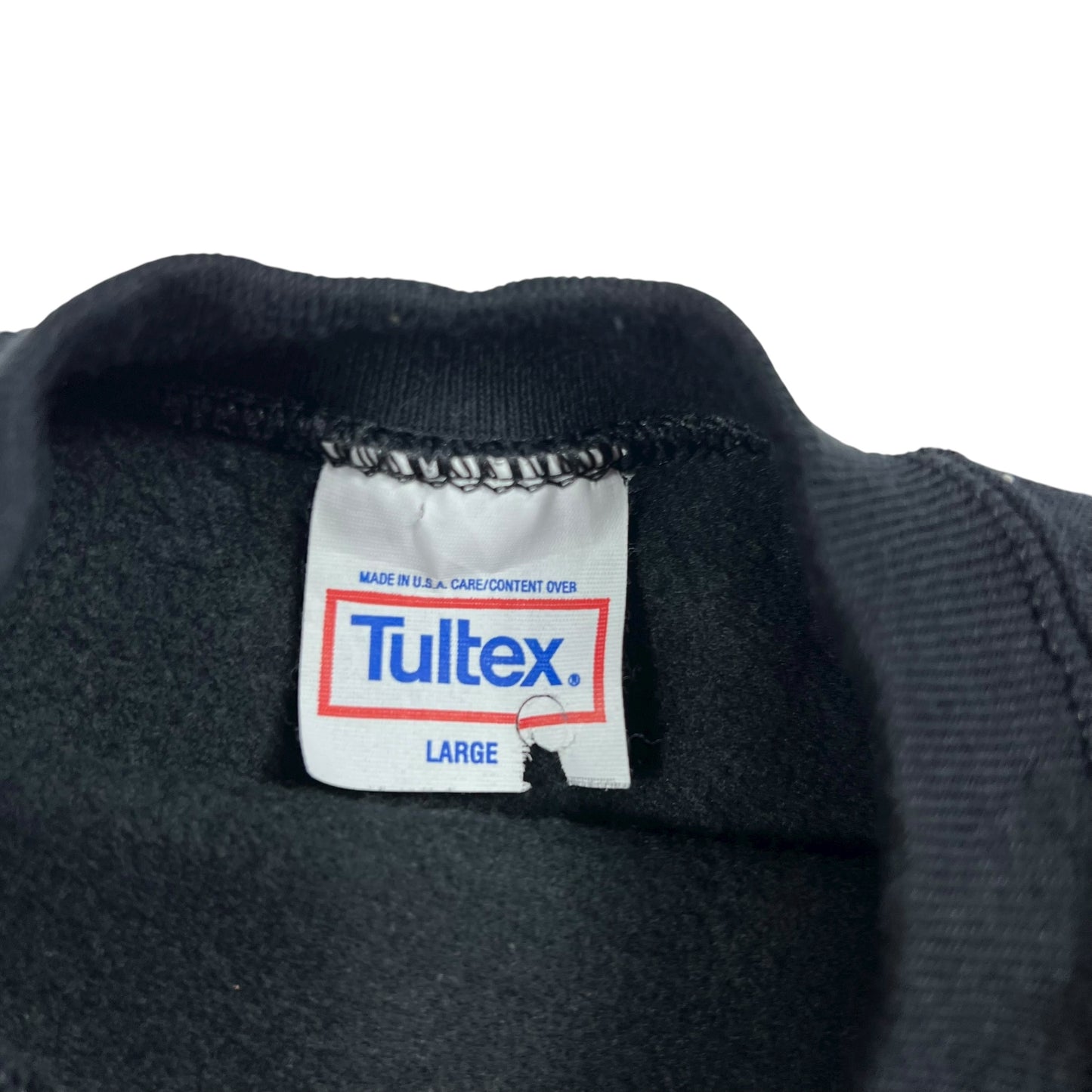Vintage 90s Tultex black blank crewneck (M)