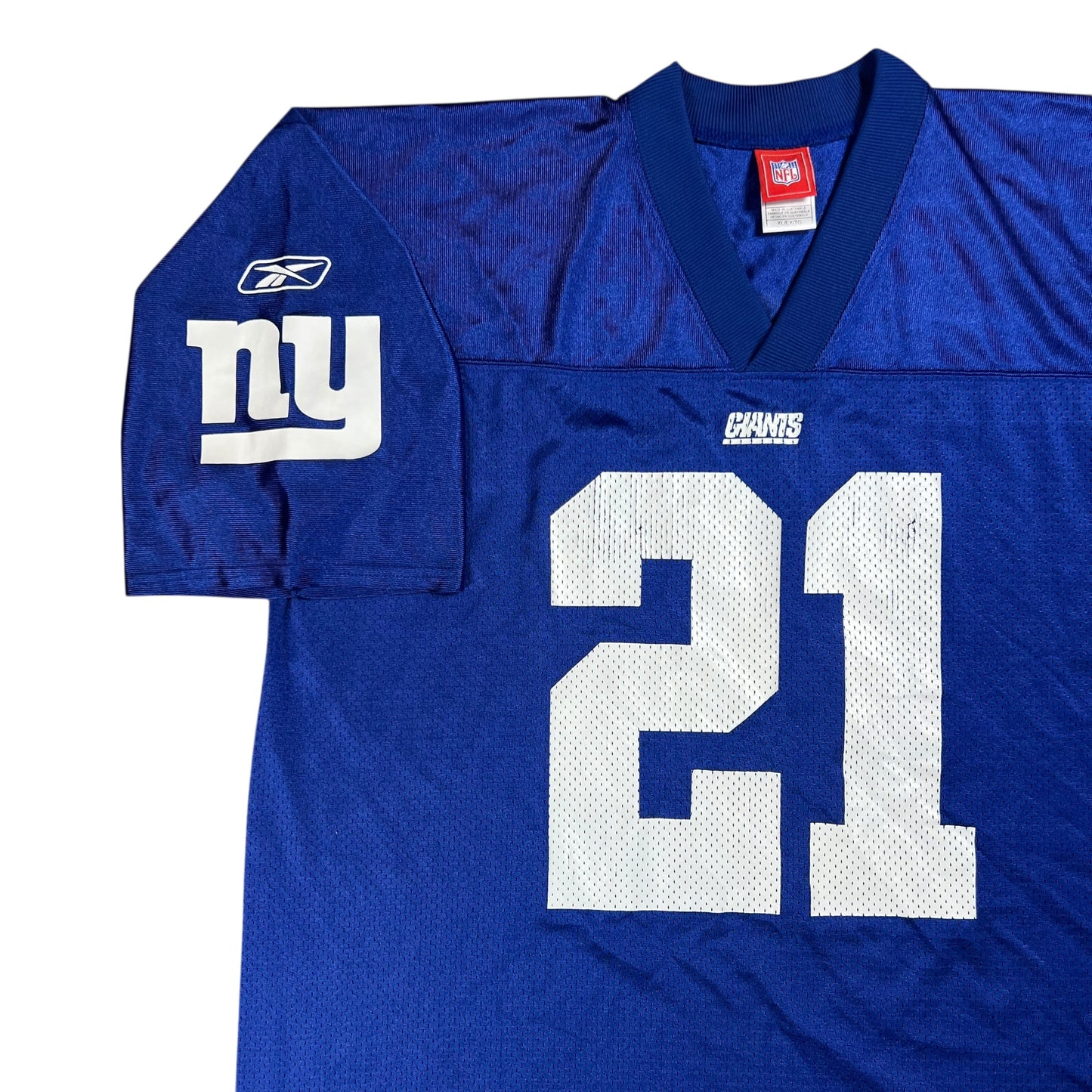 Vintage Y2K Reebok New York Giants Tiki Barber NFL Jersey (XL)