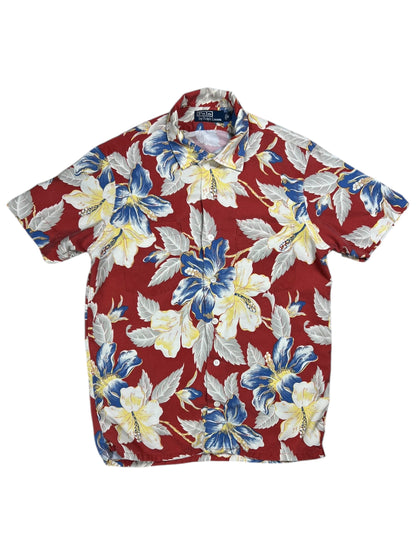 Vintage 90s Polo Ralph Lauren loop bar Hawaiian shirt (S)