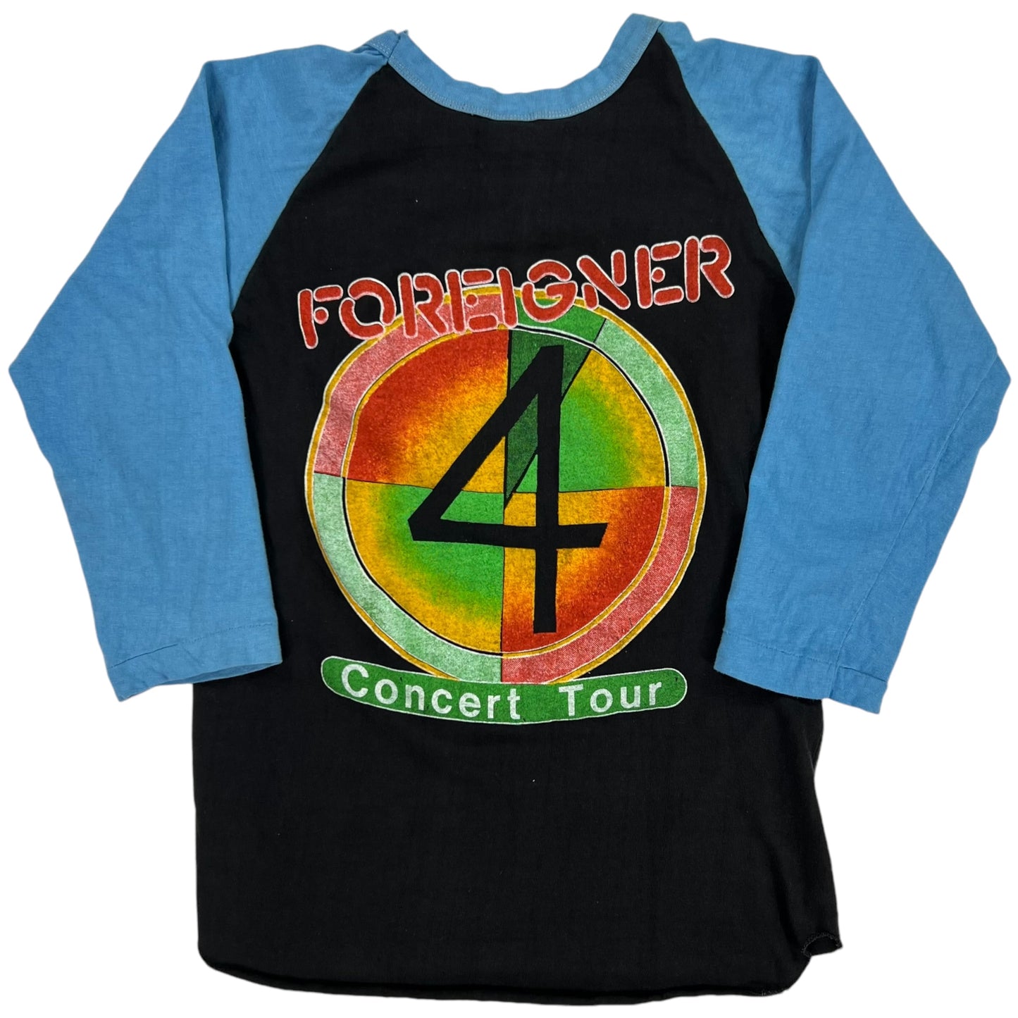 Vintage 70s Foreigner raglan band tee (S)