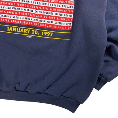 Vintage 1997 Bill Clinton 53rd President Inauguration crewneck (XL)