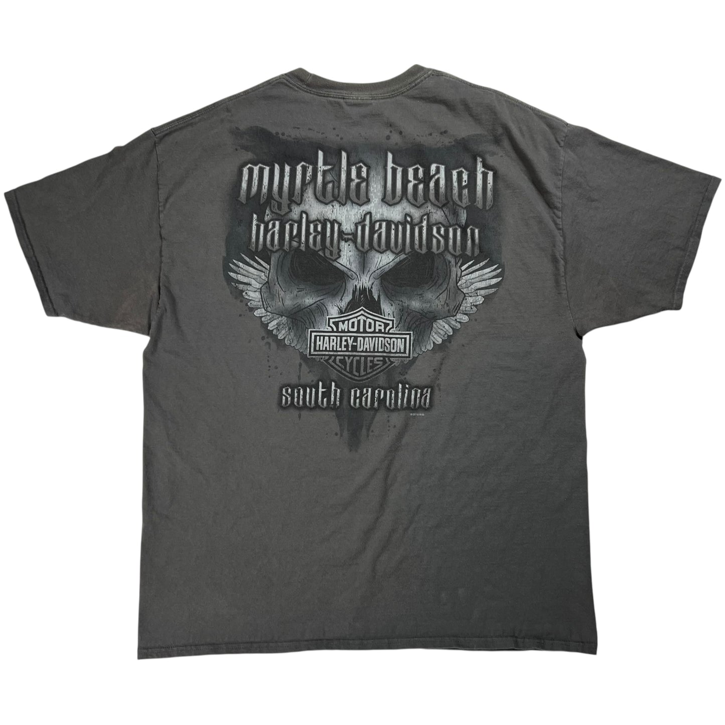 2017 Harley Davidson skulls faded biker tee (XXL)