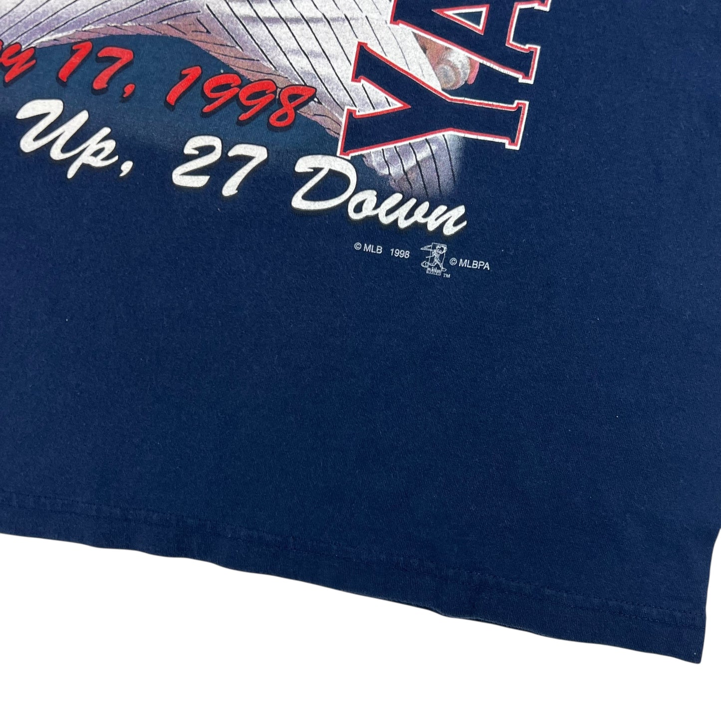 Vintage 1998 New York Yankees David Wells Perfect Game tee (L)