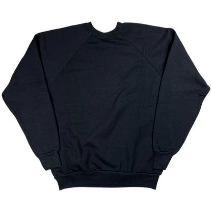 Vintage 90s Tultex black blank crewneck (M)