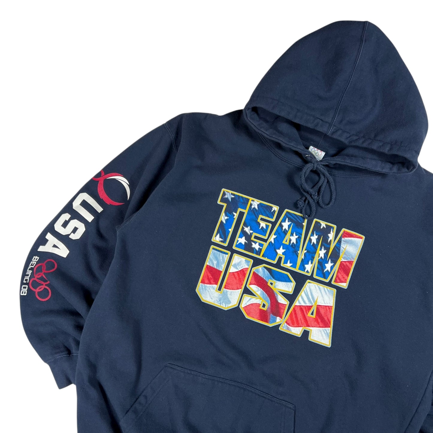 2008 Beijing Olympics Team USA sleeve print hoodie (XL)