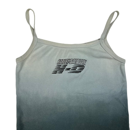 Vintage Y2K Harley Davidson Femme biker baby tee spaghetti string tank top (S)