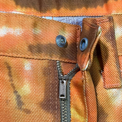 Vintage 1970s Hippie psychedelic tie dye cut off shorts (34)